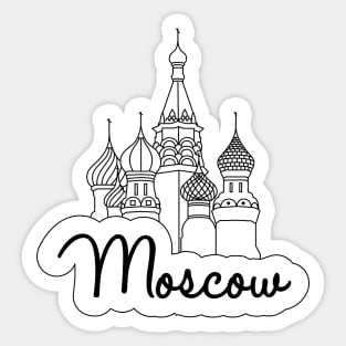 Moscow St. Basil Cathedral Sticker